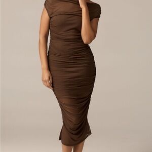 Anthropologie Loretta Mesh Midi Dress